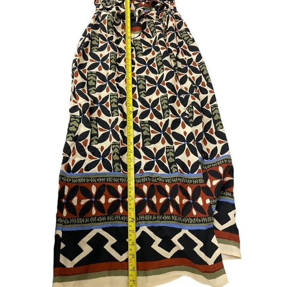 Zara Womens Midi Dress Size M Multicolor Geometric Cut Out 8626/159 NWT - Picture 12 of 13